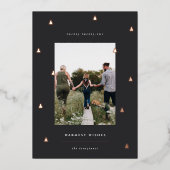 黄金の森 |クリスマスエレガントの写真 箔シーズンカード (正面)