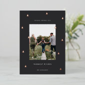 黄金の森 |クリスマスエレガントの写真 箔シーズンカード (立ち正面)