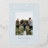 黄金の森 |クリスマスエレガントの写真 箔シーズンカード (正面)