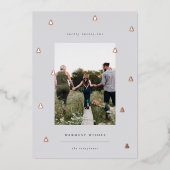 黄金の森 |クリスマスエレガントの写真 箔シーズンカード (正面)