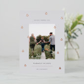 黄金の森 |クリスマスエレガントの写真 箔シーズンカード (立ち正面)