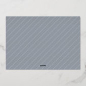 黄金の森 |クリスマスエレガント写真コラージュ 箔シーズンカード (裏面)