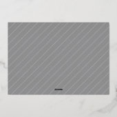 黄金の森 |クリスマスエレガント写真コラージュ 箔シーズンカード (裏面)