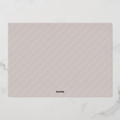 黄金の森 |クリスマスエレガント写真コラージュ 箔シーズンカード (裏面)