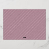 黄金の森 |クリスマスエレガント写真コラージュ 箔シーズンカード (裏面)