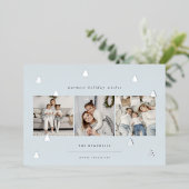 黄金の森 |クリスマスエレガント写真コラージュ 箔シーズンカード (立ち正面)