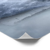 黄金の毒のカエルと雪 | AIアートポスター ポスター (角)