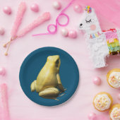 黄金の毒カエル ペーパープレート (パーティー)