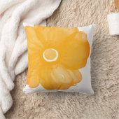 黄金の水彩花枕 クッション (ブランケット)