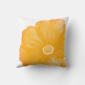 黄金の水彩花枕 クッション (裏面)