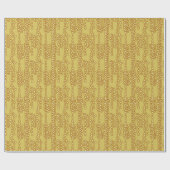 黄金の泡の流れ ラッピングペーパー (フラット)