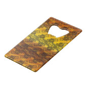 黄金の波の上に黒いレース クレジットカード栓抜き (正面アングル)