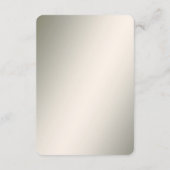 黄金の波状の離れフローラ詳細エンクロージャカード エンクロージャーカード (裏面)