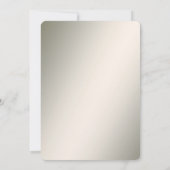 黄金の波状離れのフローラ日付の保存 セーブザデート (裏面)