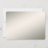 黄金の波状離れのフローラ日付の保存 セーブザデート (裏面)