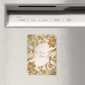 黄金の波状離れフローラ磁石 マグネット (インサイチュ (食洗機))