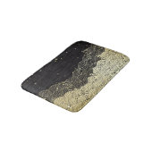 黄金の波、紙のようなテクスチャ。 バスマット (アングル)