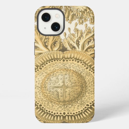 黄金の海の生き物 iPhoneケース (裏面)