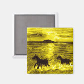 黄金の海の馬 マグネット (正面/裏面)