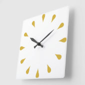 黄金の涙 スクエア壁時計 (傾斜)