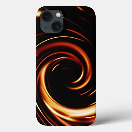 黄金の液体スパイラル Case-Mate iPhoneケース (裏面)