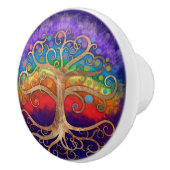 『黄金の渦と虹の木』 セラミックノブ (右)