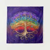 『黄金の渦と虹の木』 タペストリー (正面)