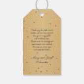 黄金の渦巻き旋回、ハート50周年に参加 ギフトタグ (裏面)