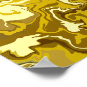 黄金の渦巻き ポスター (角)