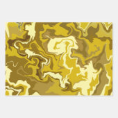 黄金の渦巻き ラッピングペーパーシート (正面3)