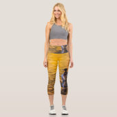 黄金の湖の黄金の目 カプリレギンス (正面)