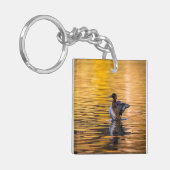 黄金の湖の黄金の目 キーホルダー (正面左)