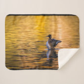 黄金の湖の黄金の目 シェルパブランケット (正面(横))