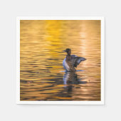 黄金の湖の黄金の目 スタンダードカクテルナプキン (正面)