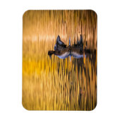 黄金の湖の黄金の目 マグネット (縦)