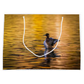 黄金の湖の黄金の目 ラージペーパーバッグ (正面)