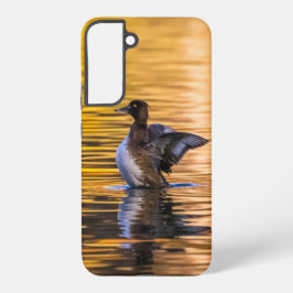 黄金の湖の黄金の目 SAMSUNG GALAXY S22+ケース