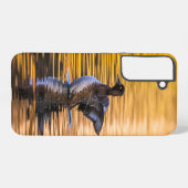 黄金の湖の黄金の目 SAMSUNG GALAXYケース (裏面横)