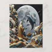 黄金の漁師の月取り ポストカード (正面)