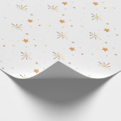 黄金の火花と星 ラッピングペーパー (角)