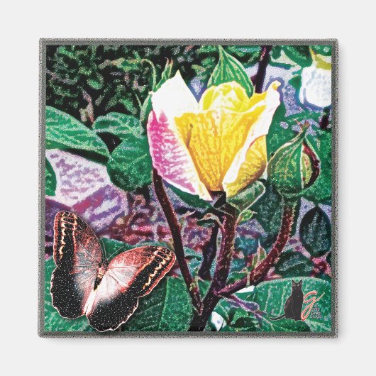 黄金の炎磁石 マグネット (正面)