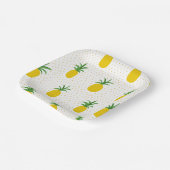 黄金の熱帯性パイナップル ペーパープレート (傾斜あり)