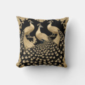 黄金の牡丹三匹 クッション (正面)