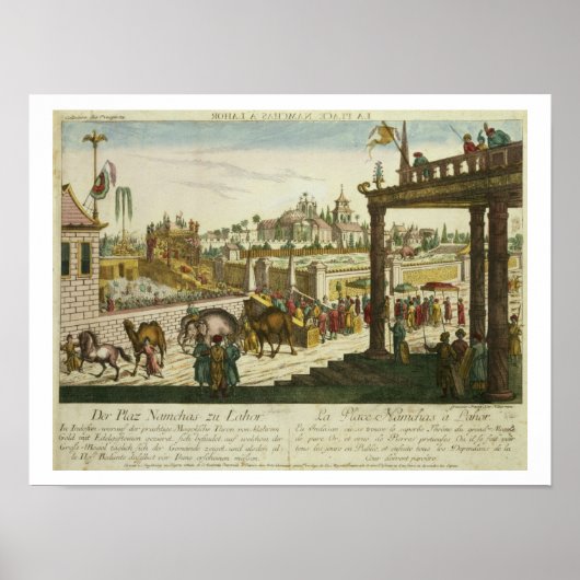 黄金の王座を示すラホールのナムチャスプレイス ポスター (正面)