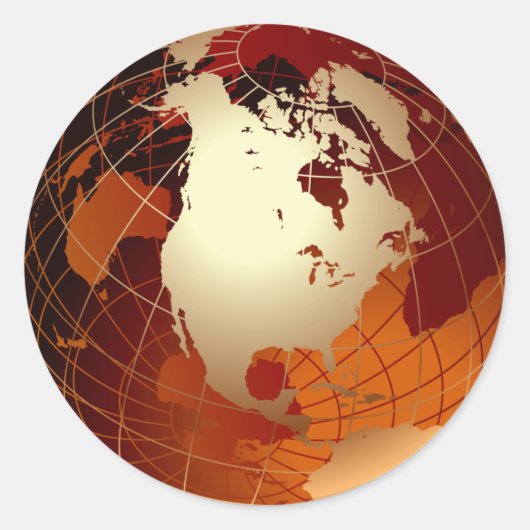 黄金の球体 ラウンドシール (正面)