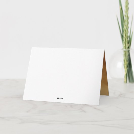 黄金の琥珀の水色の結晶の写真卒業 サンキューカード (裏面)