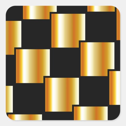 黄金の瓦 スクエアシール (正面)