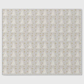 黄金の白いエレガント贈り物 ラッピングペーパー (フラット)