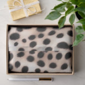 黄金の白いダルメーションスポット：動物のペットの毛皮 薄葉紙 (ギフト)