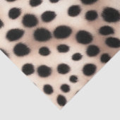 黄金の白いダルメーションスポット：動物のペットの毛皮 薄葉紙 (詳細)